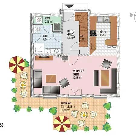 بيت للعطل Ferienhaus Orchidee *